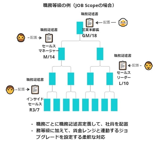 職務等級概念図